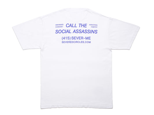 social assassins t-shirt - white