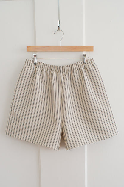 black striped shorts - l