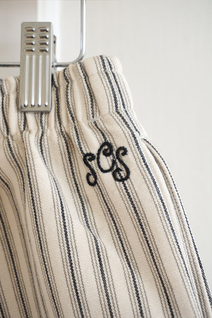 black striped shorts - l