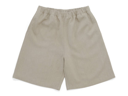 linen big shorts - oatmeal
