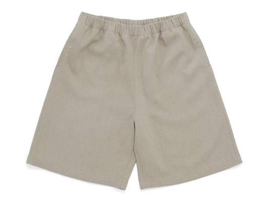 linen big shorts - oatmeal