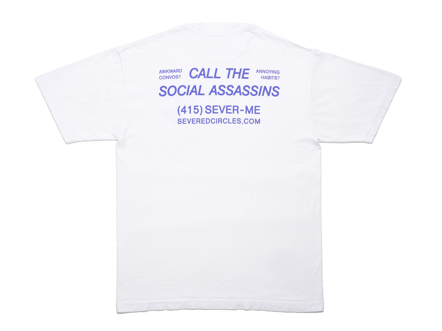 social assassins t-shirt - white