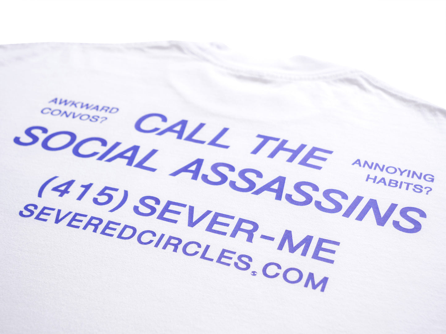 social assassins t-shirt - white