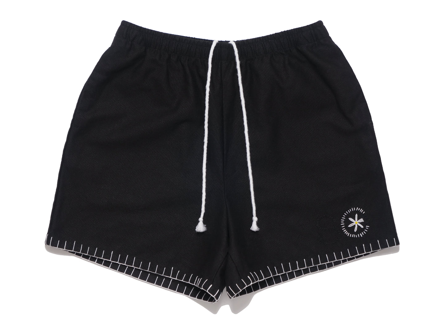 blanket shorts - black
