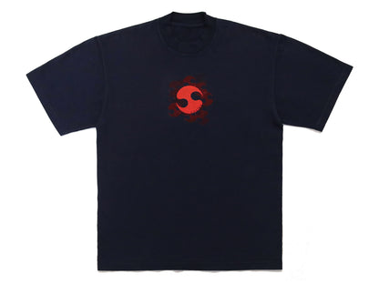 hand stamped shirt - navy